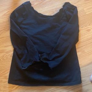 Kate Spade 3/4 length scalloped top